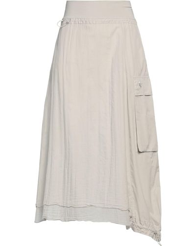 European Culture Midi Skirt - White