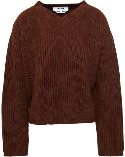 MSGM Sweater - Brown