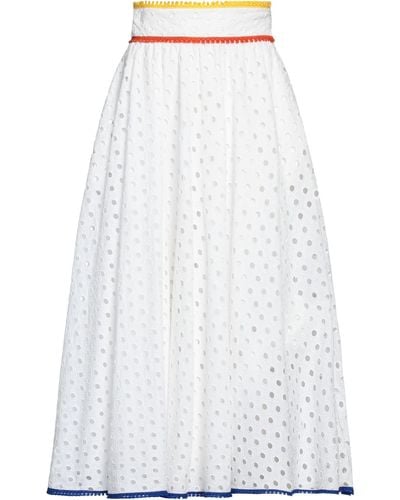 Stella Jean Jupe midi - Blanc