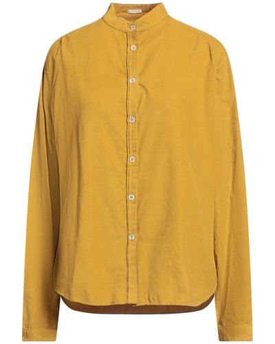 Massimo Alba Mustard Shirt Cotton - Yellow