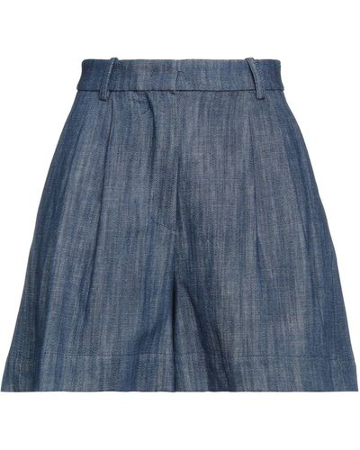 Kaos Denim Shorts - Blue