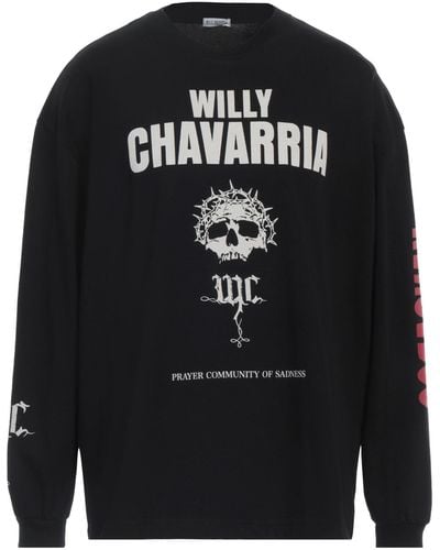 Willy Chavarria T-Shirt Cotton - Black