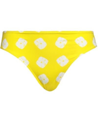 Paper London Braguita y slip de bikini - Amarillo