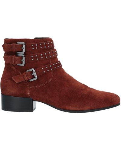 Geox Rust Ankle Boots Soft Leather - Brown