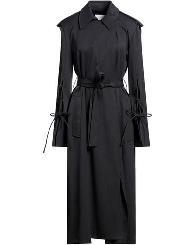Erika Cavallini Semi Couture Overcoat & Trench Coat - Black