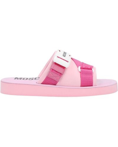 Moschino Sandals Textile Fibres - Pink
