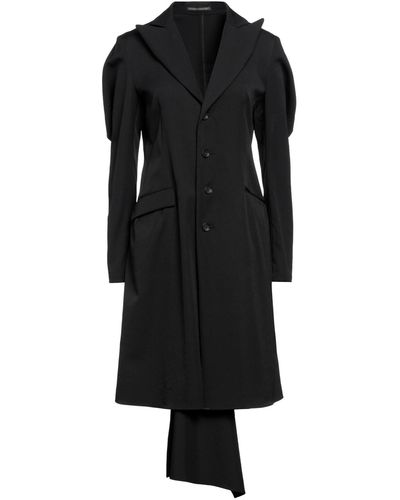 Yohji Yamamoto Manteau long et trench - Noir