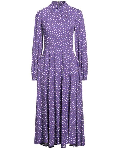 Closet Midi Dress Viscose - Purple