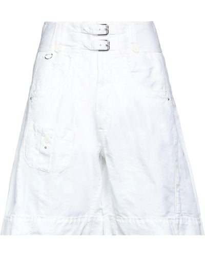 High Shorts & Bermuda Shorts - White