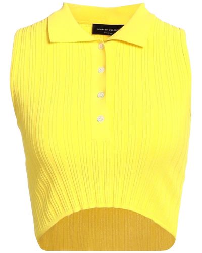 Roberto Collina Jumper Viscose, Polyester - Yellow