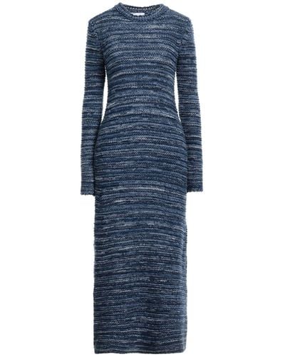 Chloé Cashmere Knit Fitted Maxi Dress - Blue