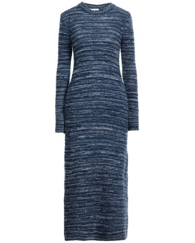 Chloé Cashmere Knit Fitted Maxi Dress - Blue