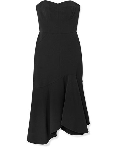 Halston Midi Dress - Black