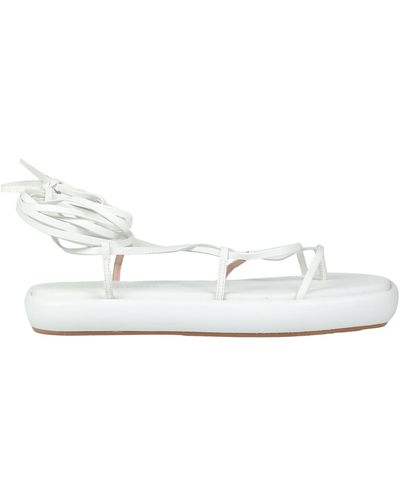 Ilio Smeraldo Toe Post Sandals - White