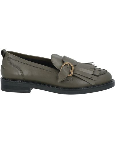 Carmens Military Loafers Leather - Gray