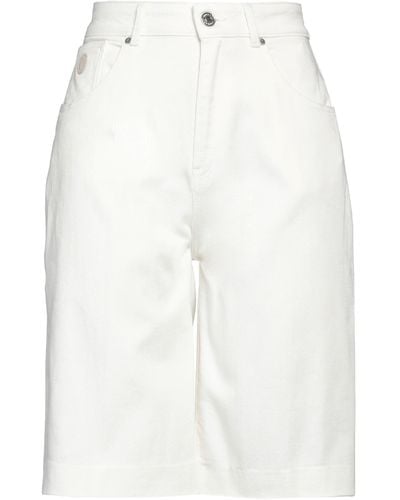 Trussardi Denim Shorts - White