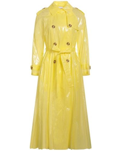 RED Valentino Overcoat & Trench Coat - Yellow