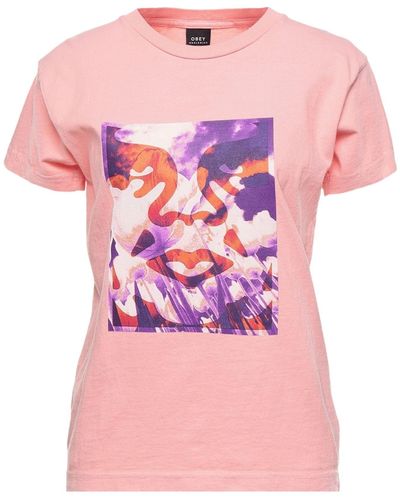 Obey T-shirt - Pink