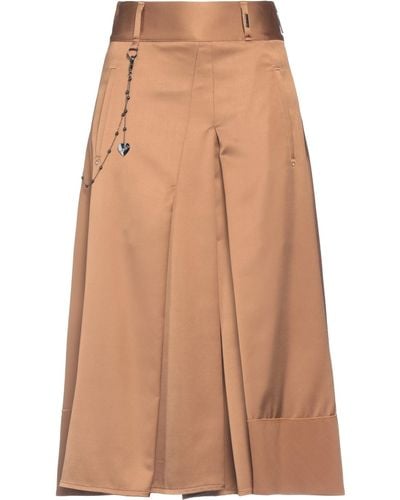 High Midi Skirt - Brown