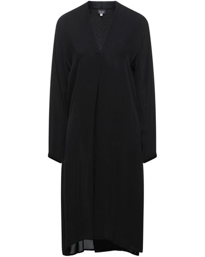 HER SHIRT HER DRESS Midi Dress - Black