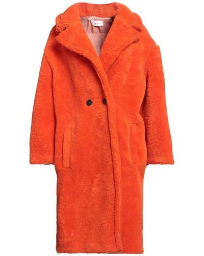 Manteaux Orange pour femme | Lyst