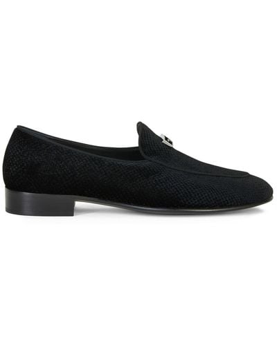 Giuseppe Zanotti Rudolph Loafer mit Logo-Schild - Schwarz