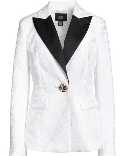 Class Roberto Cavalli Suit Jacket - White