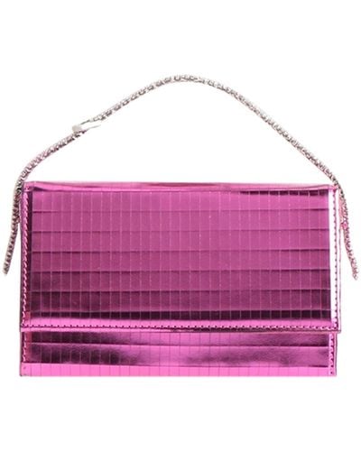 Gedebe Fuchsia Handbag Textile Fibers - Pink