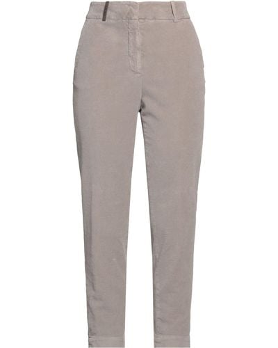 Peserico Sand Trousers Cotton, Elastane - Grey