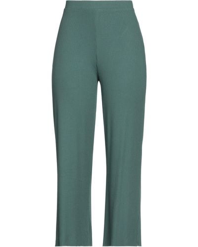 Nice Things Cropped Trousers - Green