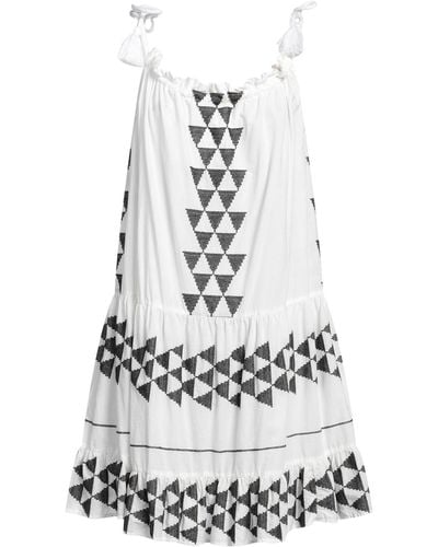 Greek Archaic Kori Mini-Kleid - Weiß