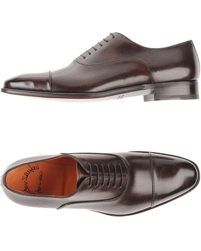 Santoni Schnürschuh - Grau