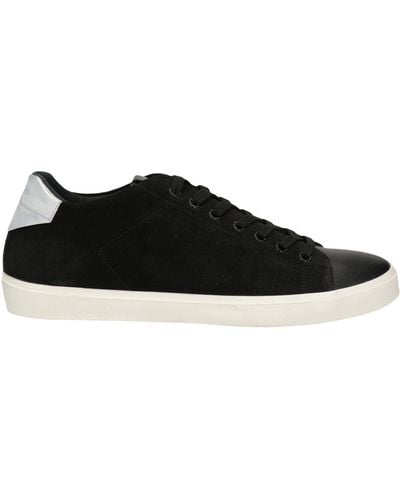 Leather Crown Sneakers Leather - Black