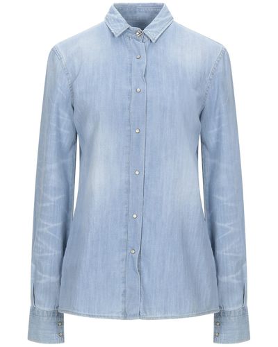 Frankie Morello Camicia Jeans - Blu