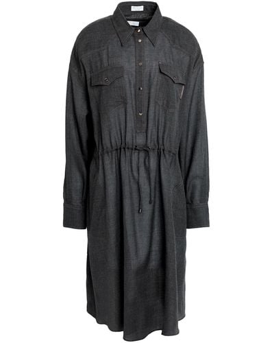 Brunello Cucinelli Midi Dress - Black