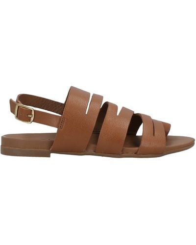 Romeo Gigli Toe Post Sandals - Brown