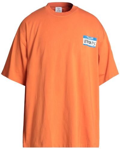 Vetements T-shirts - Orange