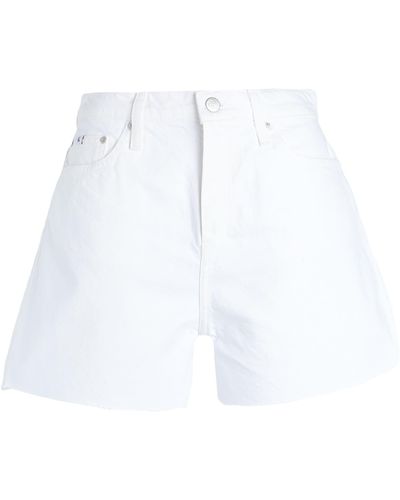 Calvin Klein Shorts Jeans - Bianco