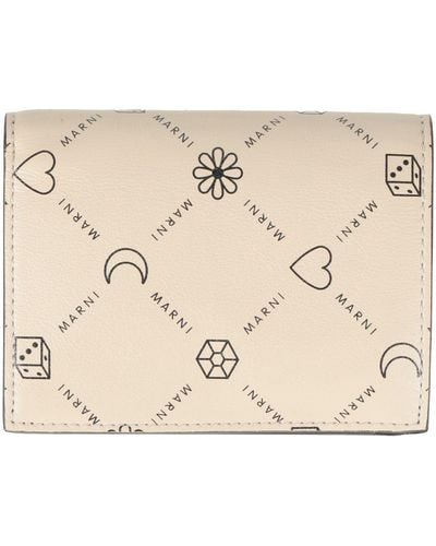 Marni Ivory Wallet Leather - Natural