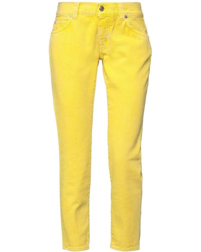 People Denim Cropped - Yellow