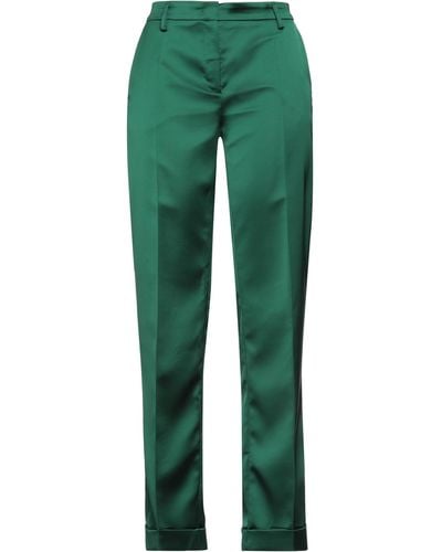 Douuod Dark Trousers Polyester, Elastane - Green