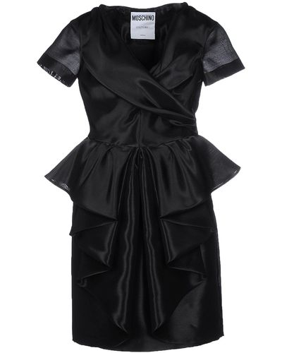 Moschino Mini Dress Cotton, Silk, Polyester - Black