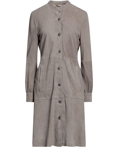D'Amico Overcoat & Trench Coat - Gray