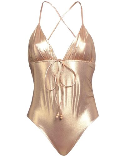 Patrizia Pepe One-piece Swimsuit - Natural