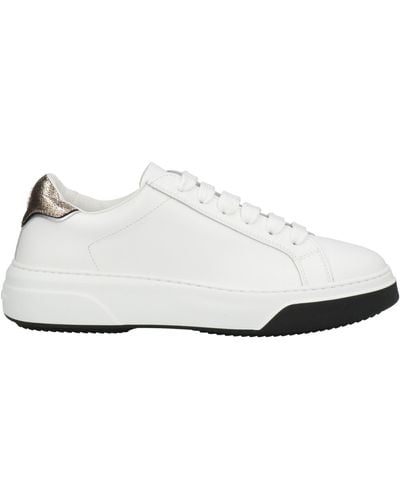 DSquared² Logo-print Tongue Low-top Sneakers - White