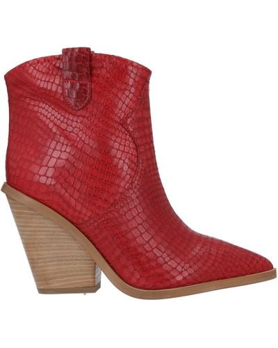 Tosca Blu Ankle Boots - Red