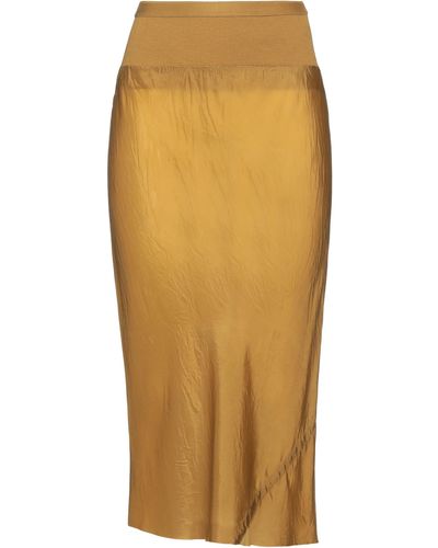 Rick Owens Midi Skirt - Yellow