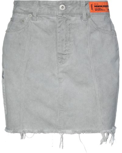 Heron Preston Denim Skirt - Gray