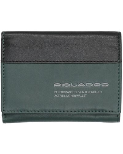 Piquadro Dark Wallet Soft Leather, Metal - Gray