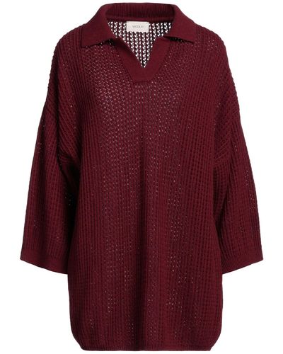 ViCOLO Burgundy Sweater Viscose, Polyamide, Wool, Cashmere - Red
